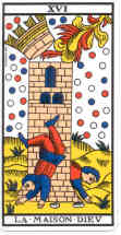 [Marseille tarot kort, Trnet (Guds Hus)]