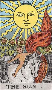 [Rider-Waite tarot kort, Solen]